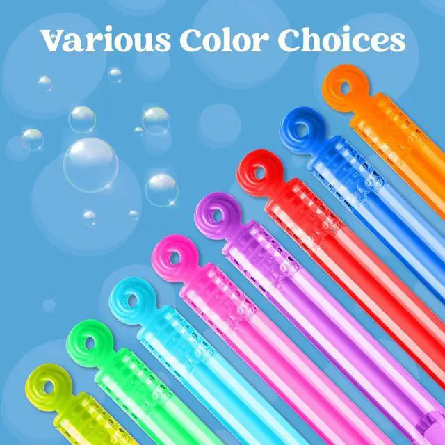 Alt view image 6 of 6 - JOYIN 32 Pack Mini Bubble Wands, 8 Colors Circle Party Favors for Kids, Goodie Bag Stuffers, Treasure Box Toys, Classroom Prizes for Boys Girls