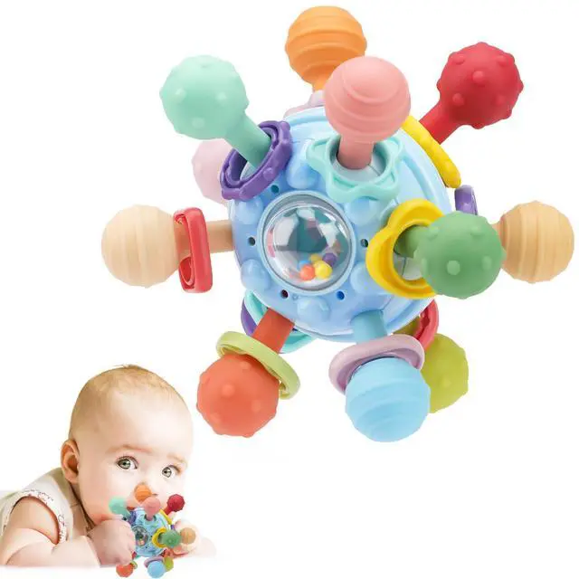 Main image of Baby Montessori Sensory Toys for 0-6 6-12 Months, Baby Teether Teething Toys for Babies 0 3 6 9 12 18 Months, Newborn Infant Learning Developmental Toys Gifts for 1 2 Year Old Boys Girls