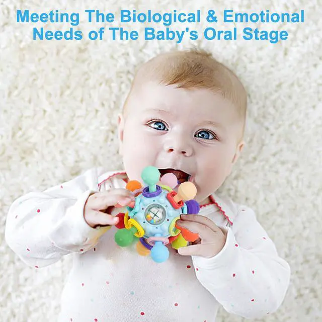 Alt view image 2 of 7 - Baby Montessori Sensory Toys for 0-6 6-12 Months, Baby Teether Teething Toys for Babies 0 3 6 9 12 18 Months, Newborn Infant Learning Developmental Toys Gifts for 1 2 Year Old Boys Girls