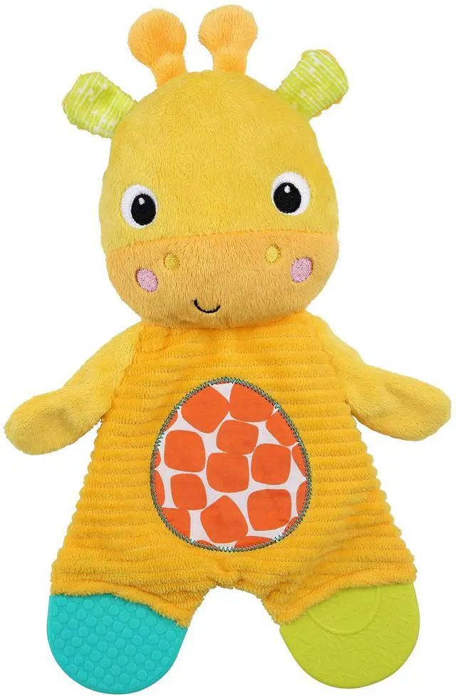 Alt view image 2 of 2 - Bright Starts Snuggle & Teethe BPA-Free Crinkle Teething Plush Baby Toy - Giraffe