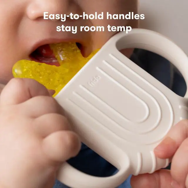 Alt view image 3 of 6 - Frida Baby Silicone Teething Toys, 4-in-1 Teether for Babies & Infants, Teething Relief for 0-18 Months, Not-Too-Cold-to-Hold Baby Teether, BPA-Free
