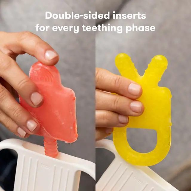 Alt view image 4 of 6 - Frida Baby Silicone Teething Toys, 4-in-1 Teether for Babies & Infants, Teething Relief for 0-18 Months, Not-Too-Cold-to-Hold Baby Teether, BPA-Free