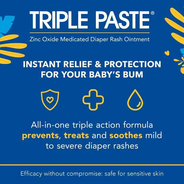Alt view image 2 of 4 - Triple Paste Diaper Rash Cream, Hypoallergenic Medicated Ointment for Babies, 2 oz, Multi, (SU-001) (Packaging May Vary)