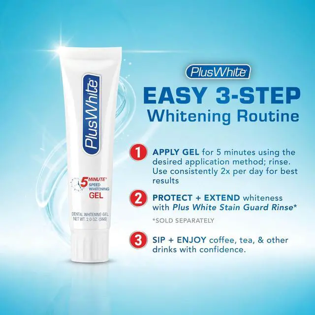 Alt view image 6 of 7 - Plus White Speed Whitening Gel - Works in 5 Minutes - Professional Teeth Whitening w/Dentist Approved Ingredient (2 oz)