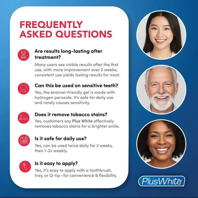 Alt view image 5 of 7 - Plus White Speed Whitening Gel - Works in 5 Minutes - Professional Teeth Whitening w/Dentist Approved Ingredient (2 oz)