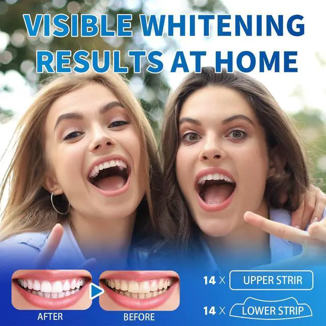 Alt view image 4 of 7 - Ceonam Teeth Whitening Stripes Whitening Kit Whitener Strap Kits for Tooth Oral Care No Sensitivity for Teeth Care 14 Pack 28 Strips (28P)