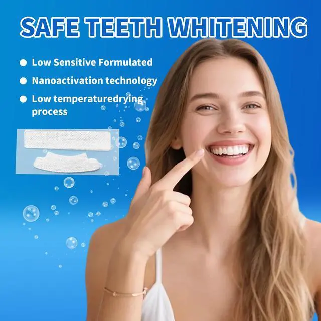 Alt view image 5 of 7 - Ceonam Teeth Whitening Stripes Whitening Kit Whitener Strap Kits for Tooth Oral Care No Sensitivity for Teeth Care 14 Pack 28 Strips (28P)