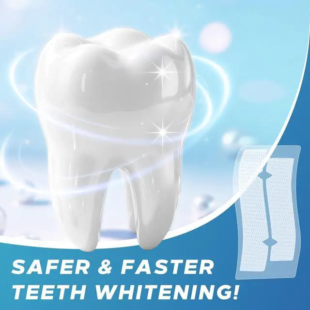 Alt view image 6 of 7 - Teeth Whitening Strip 22 Treatments - Whitening Strips for Sensitive People, Fast Remove Smoking, Coffee, Wine Stains, Teeth Brightening Kit Pack of 44 Non-Slip Strips