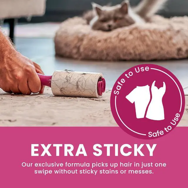 Alt view image 6 of 7 - Metkix Lint Rollers for Pet Hair Extra Sticky, Special Cover Design, Pet Hair Remover, 400 Sheets