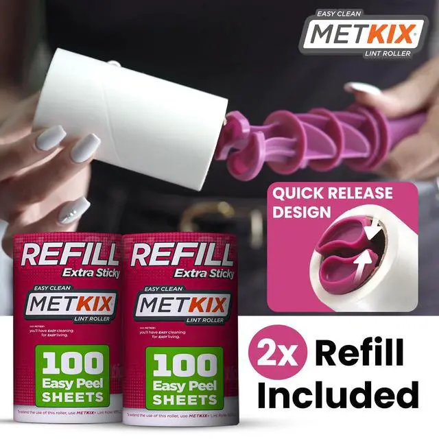 Alt view image 7 of 7 - Metkix Lint Rollers for Pet Hair Extra Sticky, Special Cover Design, Pet Hair Remover, 400 Sheets