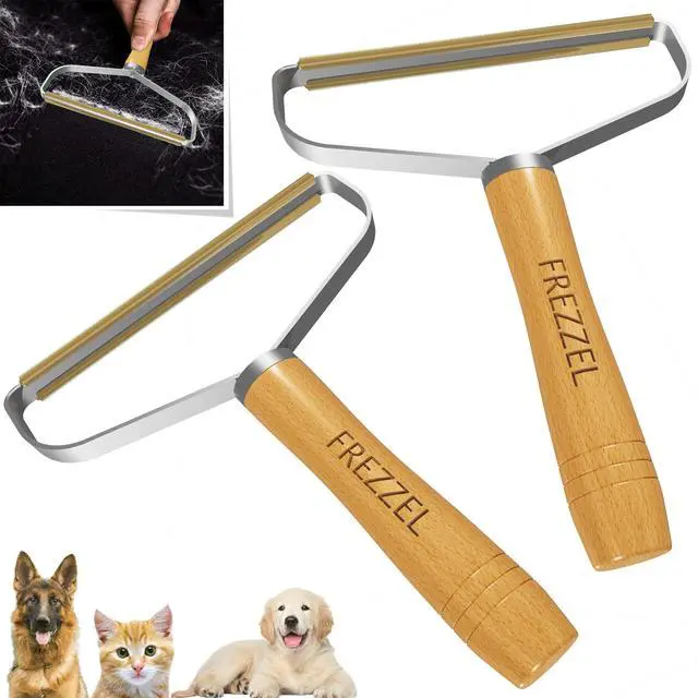Main image of FREZZEL Pack of 2 Pet Hair Remover, Ultimate Dog and Cat Hair Removal Tool for Couch, Carpet, Car Upholstery, Rugs, Clothes and Cashmere Coats - Proven Effectiveness with Every Swipe!