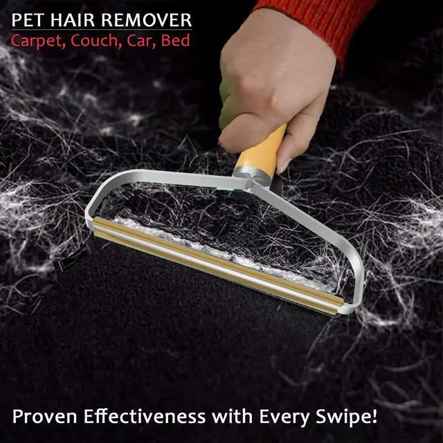 Alt view image 4 of 7 - FREZZEL Pack of 2 Pet Hair Remover, Ultimate Dog and Cat Hair Removal Tool for Couch, Carpet, Car Upholstery, Rugs, Clothes and Cashmere Coats - Proven Effectiveness with Every Swipe!