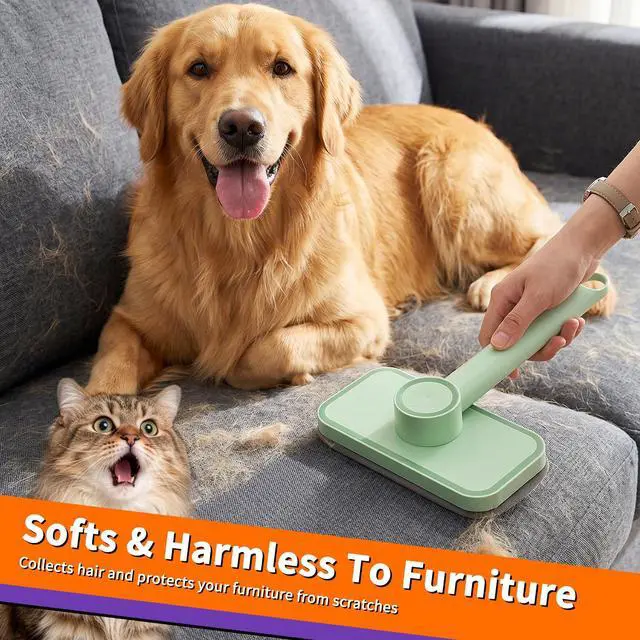 Alt view image 3 of 7 - Pet Hair Remover Reusable Lint Remover for Dog and Cat Hair Electrostatic Lint Brush Magic Pet Hair Removal Tool for Clothes, Couch, Carpet, Car, Rugs, Bedding, Fabric Furniture