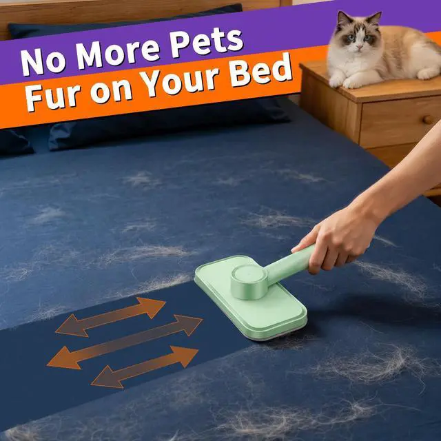 Alt view image 5 of 7 - Pet Hair Remover Reusable Lint Remover for Dog and Cat Hair Electrostatic Lint Brush Magic Pet Hair Removal Tool for Clothes, Couch, Carpet, Car, Rugs, Bedding, Fabric Furniture
