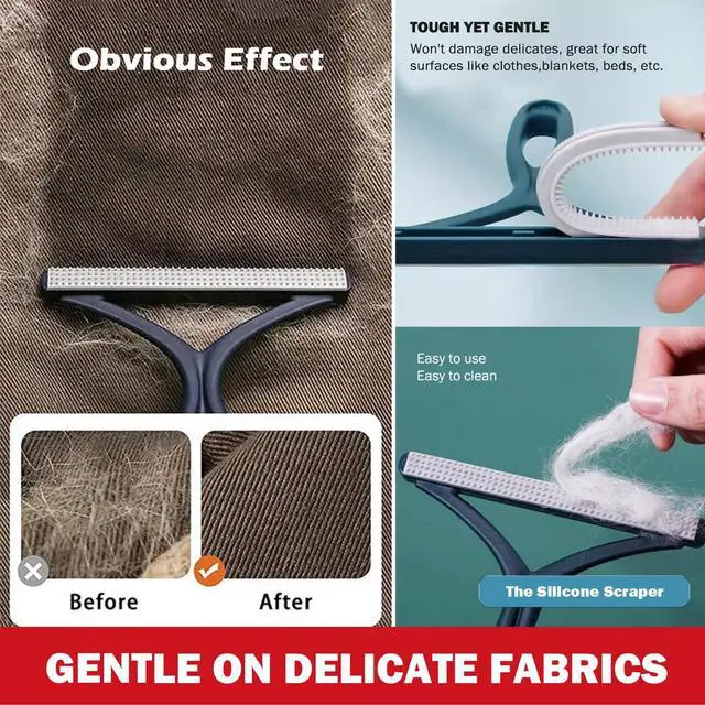 Alt view image 5 of 6 - Pet Hair Removal Tools (3-Pack), Dog Cat Hair Remover Pro, Lint Shaver Cleaner, Fur Removal Carpet Scraper, Fuzz Hairball Brush for Carpet, Car Mat, Clothes, Couch, Pet Bed, Cat Tree, Furniture