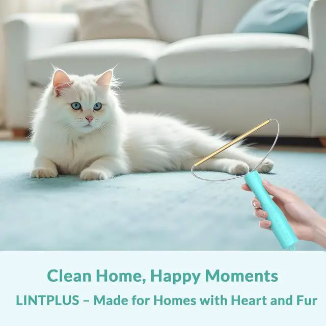Alt view image 7 of 7 - Deep Cleaner Pro Pet Hair Remover-Special Cat Hair Remover Multi Fabric Edge and Carpet Rake Scraper by LINTPLUS-Dog Hair Remover for Rugs,Couch & Pet Towers-Easy to Every Hair!
