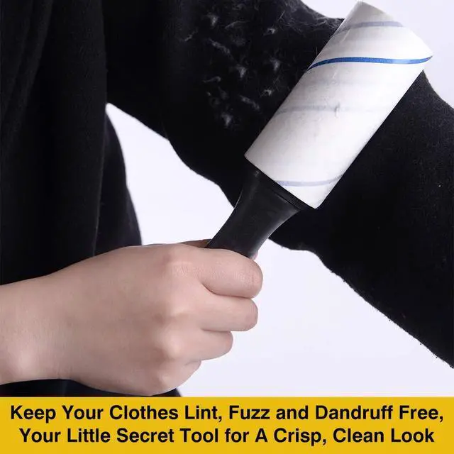 Alt view image 2 of 7 - TIANBO FIRST Extra Sticky Lint Rollers for Pet Hair Small Pet Hair Rollers Dog Cat Fuzz Clean Removal Rolls Easy Tear Sticky Lint Roller Removers for Clothes Couch Furniture, 450 Sheets Total, 5 Packs