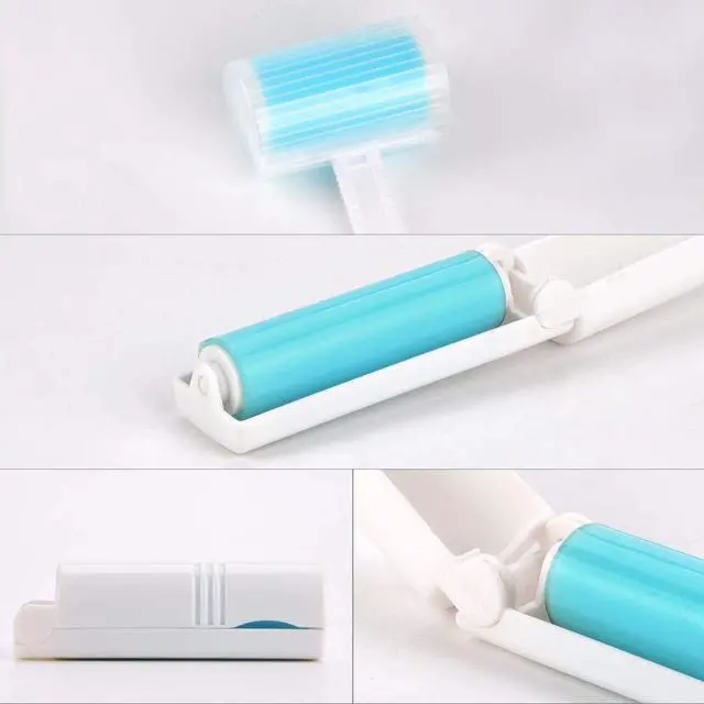 Alt view image 6 of 6 - Lint Roller 5 Pack, Reusable Washable Lint Roller Sticky Gel Lint Remover Pet Hair Remover Cleaner for Clothes, Travel Essentials Household Use, Include Large Small Size