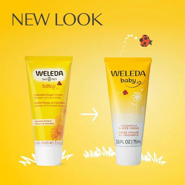 Alt view image 5 of 7 - Weleda Baby Calendula Diaper Cream, 2.8 Fluid Ounce, Plant Rich Protection with Calendula, Chamomile, Sweet Almond Oil, Lanolin and Zinc Oxide