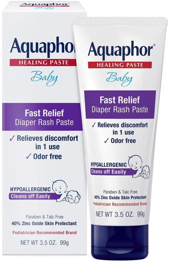 Main image of Aquaphor Baby Diaper Rash Paste - For Serious Diaper Rash and Flare-ups - 3.5 Oz. Tube
