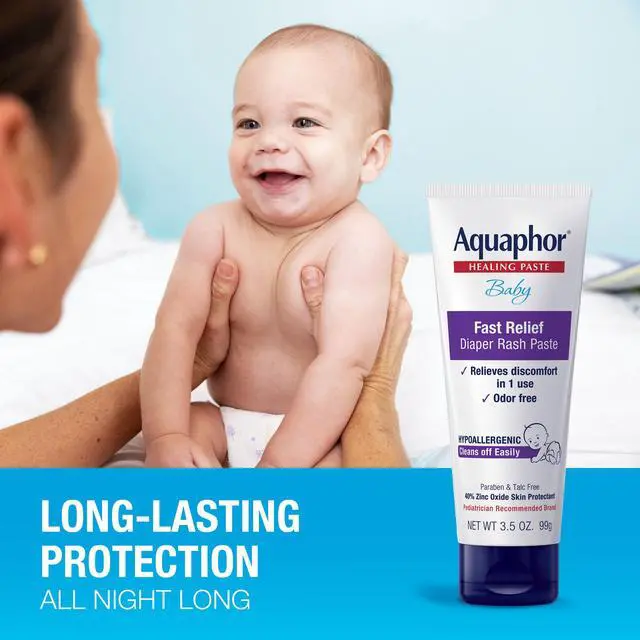 Alt view image 3 of 7 - Aquaphor Baby Diaper Rash Paste - For Serious Diaper Rash and Flare-ups - 3.5 Oz. Tube