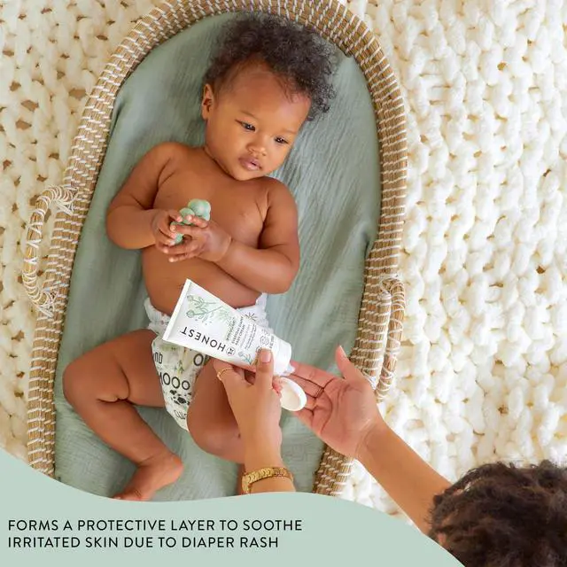Alt view image 4 of 7 - The Honest Company Hypoallergenic Diaper Rash Cream, Moisturizing, Calming Zinc Oxide Ointment, NEA Recognized Cruelty-Free, 2.5 oz