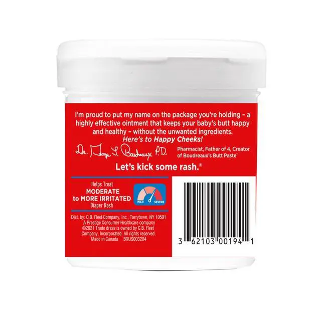 Alt view image 7 of 7 - Boudreauxs Butt Paste Max Strength Diaper Rash Cream for Baby, Ointment With Zinc Oxide, 14 oz Flip-Top Jar