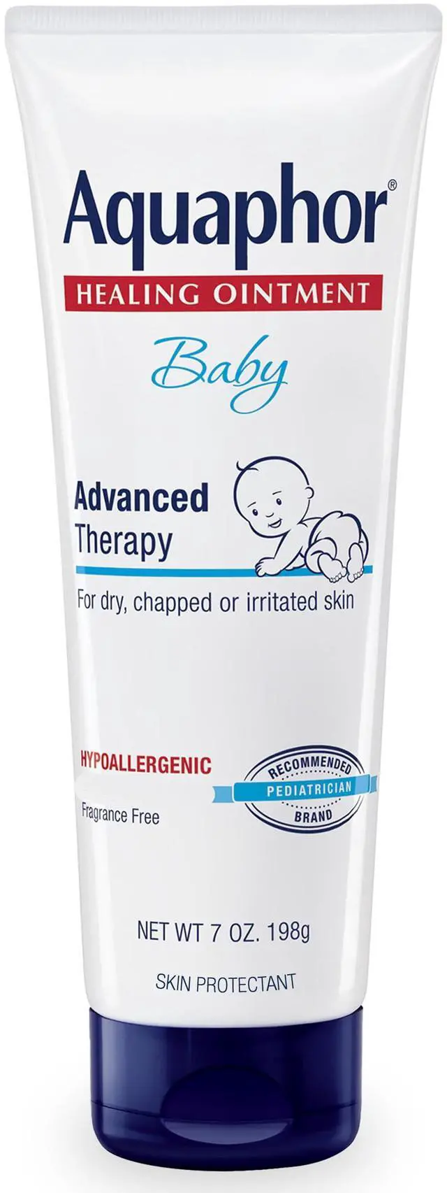Main image of Aquaphor Baby Healing Ointment Advanced Therapy Skin Protectant, Dry Skin and Diaper Rash Ointment, 7 Oz Tube