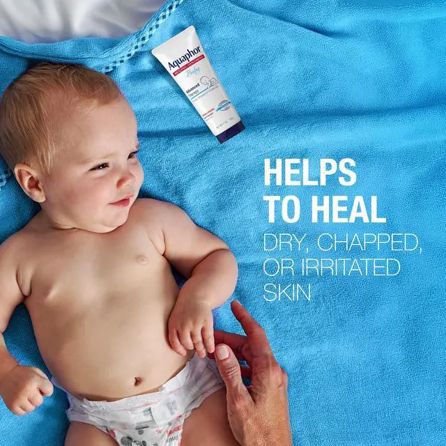 Alt view image 3 of 7 - Aquaphor Baby Healing Ointment Advanced Therapy Skin Protectant, Dry Skin and Diaper Rash Ointment, 7 Oz Tube