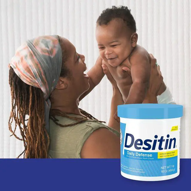 Alt view image 6 of 7 - Desitin Daily Defense Baby Diaper Rash Cream with 13% Zinc Oxide, Barrier Cream to Treat, Relieve & Prevent Diaper Rash, Hypoallergenic, Dye-, Phthalate- & Paraben-Free, 16 oz