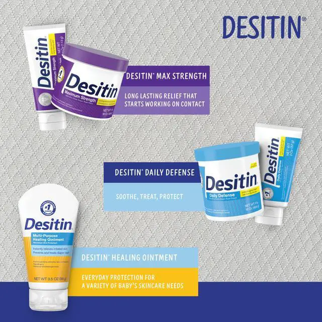 Alt view image 7 of 7 - Desitin Daily Defense Baby Diaper Rash Cream with 13% Zinc Oxide, Barrier Cream to Treat, Relieve & Prevent Diaper Rash, Hypoallergenic, Dye-, Phthalate- & Paraben-Free, 16 oz