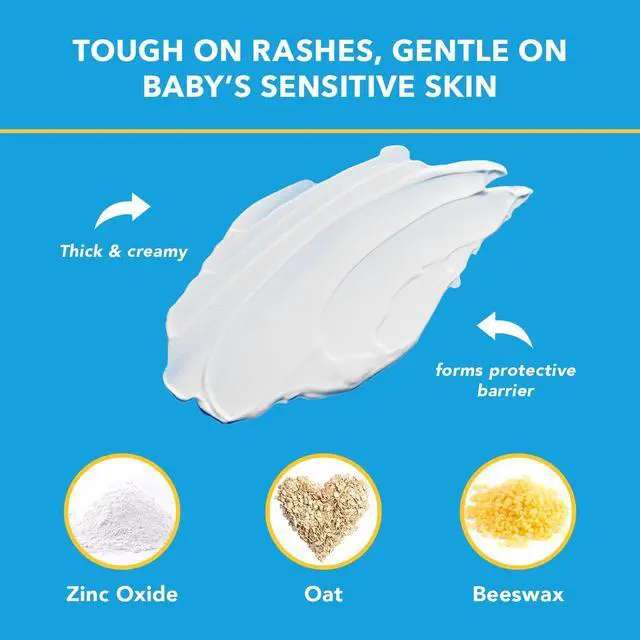 Alt view image 3 of 4 - Triple Paste Diaper Rash Cream for Baby, 3 Oz (Pack of 2), Zinc Oxide Ointment Treats, Soothes & Prevents Diaper Rash, Pediatrician-Recommended & Hypoallergenic, Baby Essentials for Daily & Overnight