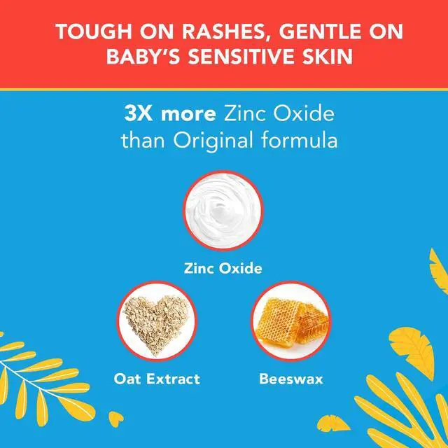 Alt view image 4 of 5 - Triple Paste 3X Max Diaper Rash Ointment for Baby, Maximum Strength with 40% Zinc Oxide Ointment for Serious Diaper Rash, 2 oz Tube