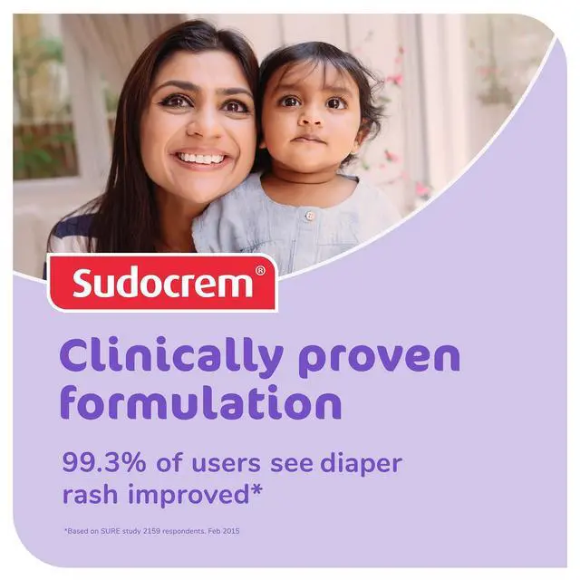 Alt view image 5 of 7 - Sudocrem Diaper Rash Cream for Babies, Triple Action Zinc Oxide Baby Rash Cream, Soothing Skin Protectant for Diaper Care & Baby Skin, 14oz (400g)