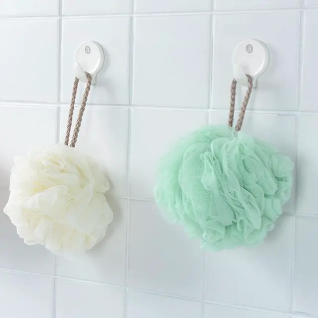 Alt view image 7 of 7 - Fu Store Loofah Sponge 60g Shower Loofahs 4 Colors Bath Sponges Mesh Balls for Body Scrubber Exfoliator Wash Back Scrubber Bathroom Men Women - 4 Pack Scrubbers Cleaning Bathing Accessories