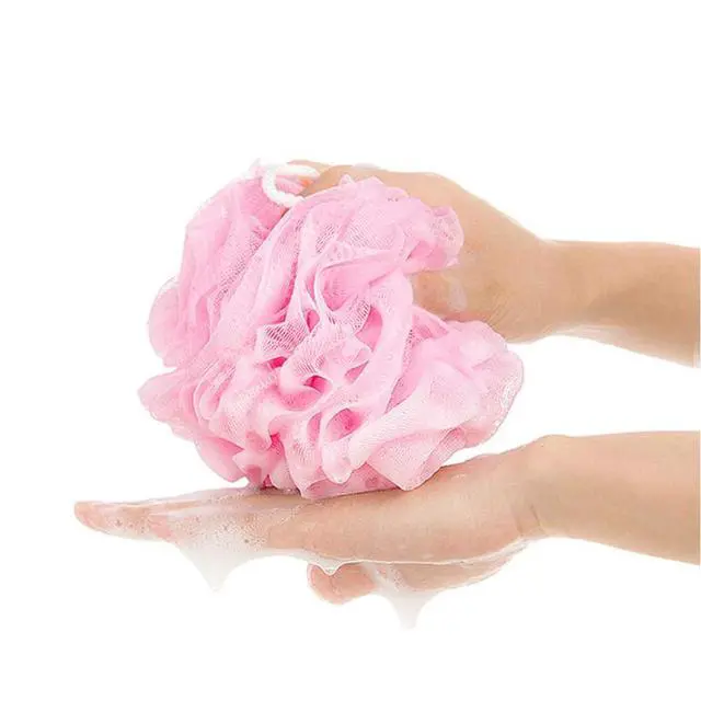 Alt view image 4 of 7 - 10 Pack of Bath Loofah Shower,Small Size Sponge Pouf Body Scrubber Exfoliator Scrubber Ball,Mesh Bath and Shower Sponge for Kids Women Men Body Wash Bathroom