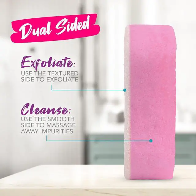 Alt view image 5 of 6 - Spongeables Pedi Scrub Foot Exfoliating 20+ Wash Sponge, Lavender, 1 Count