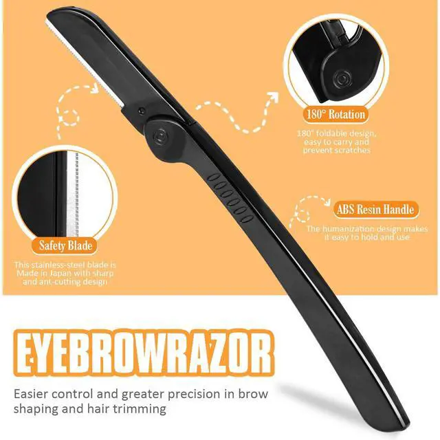 Alt view image 4 of 7 - Yougai Tweezers Set,9 Pcs Professional Stainless Steel Tweezer Kit-Great Precision Eyebrow Tweezers for Ingrown Facial Hair with Leather Travel Case as Stocking Stuffing Gifts