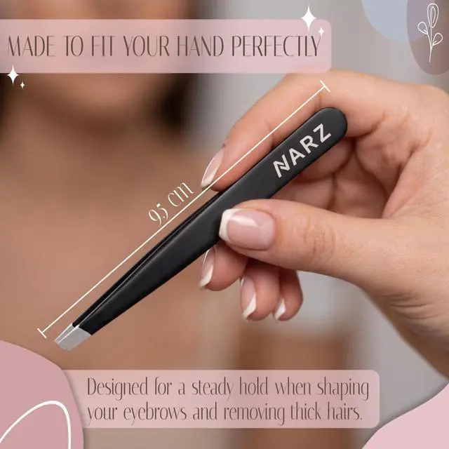 Alt view image 6 of 7 - 4Pcs Professional Tweezers for Women Facial Hair Stainless Steel Precision Tweezers for Ingrown Hair Eyebrow Tweezer for Men & Women (Black Set)