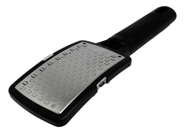 Alt view image 2 of 3 - CALA Silky Glide Pro Callus Remover Foot File (Black), Stainless Steel Micro-File with Wide Surface for Wet or Dry Skin, Soft Grip Handle for Comfort & Control, Reusable Travel Tool