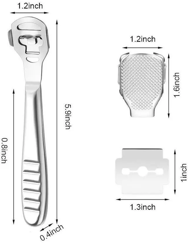 Alt view image 4 of 7 - Pedicure Callus Shaver Foot File Care Hard Skin Remover Sets with Case