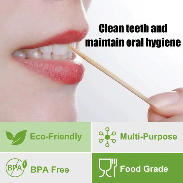 Alt view image 5 of 7 - 500 Count Toothpicks - Wooden Toothpicks Premium Tooth Picks for Appetizer,Olive,Barbecue,Fruit,Cocktail,Teeth Cleaning,Party