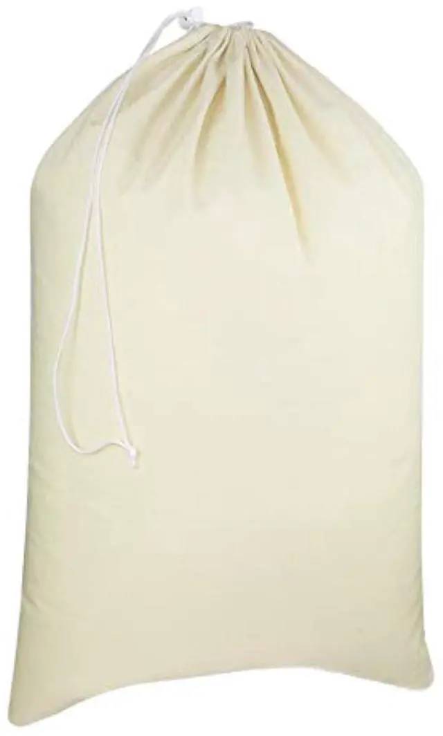 Main image of COTTON CRAFT Extra Large Laundry Bags - Heavy Duty Cotton Canvas Drawstring Closure Washable Laundry Bag - Back to School Travel College Dorm Basket Hamper Liner Toys Clothes Organizer Sack -XL 28x36