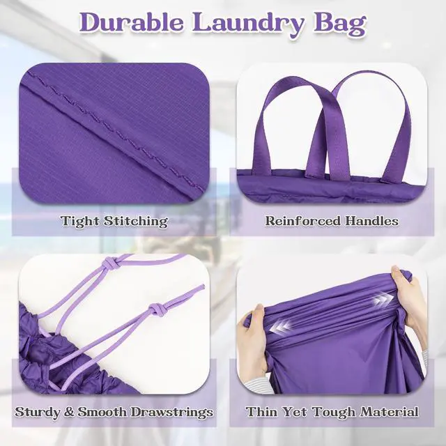 Alt view image 5 of 7 - Extra Large Heavy Duty Laundry Bag for Dorm & Family