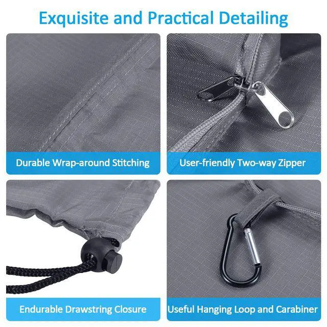 Alt view image 6 of 7 - GOGOODA Travel Laundry Bags with Drawstring Closure XL Large with Handle
