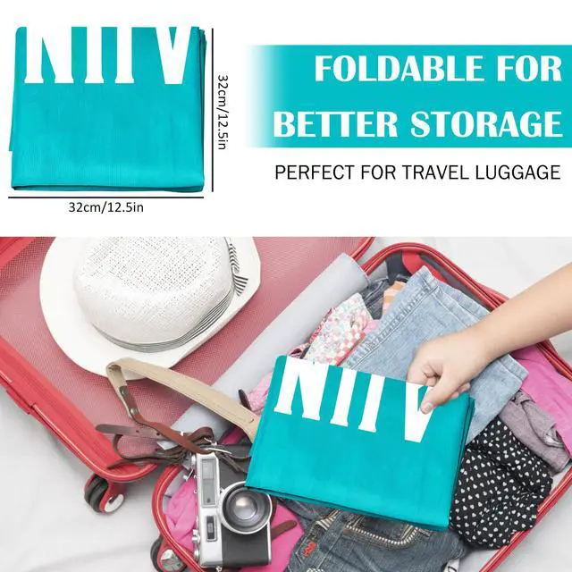 Alt view image 6 of 7 - Fiodrimy 2 Pack XL Travel Laundry Bag, Machine Washable Dirty Clothes Organizer, Large Enough to Hold 4 Loads of Laundry, Easy Fit a Laundry Basket (Pink+Blue, 24" x 36")