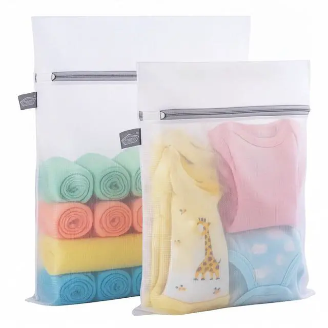 Main image of Kimmama Laundry Bags Mesh Wash Bag, Mesh Bag for Laundry, 1L+1M