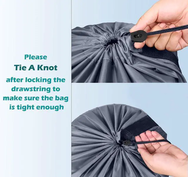 Alt view image 6 of 7 - Heavy Duty Laundry Bag 2 Pack XL Nylon Laundry Bags with Straps, Washable Large Dirty Clothes Organizer with Drawstring Closure, Travel Washing Bag Fit a Laundry Hamper or Basket