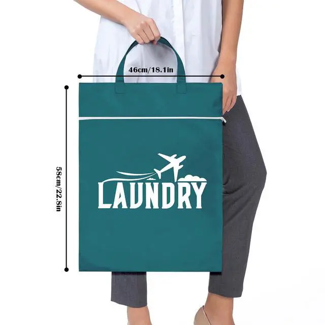 Alt view image 7 of 7 - 2 Pcs Large Travel Laundry Bag Washable Waterproof Wet Bag Dirty Clothes Bag Swimsuit Workout Bag for Gym Clothes Laundry Wet Clothes Swimming Pool Yoga College Dorm (Blue+Grey)
