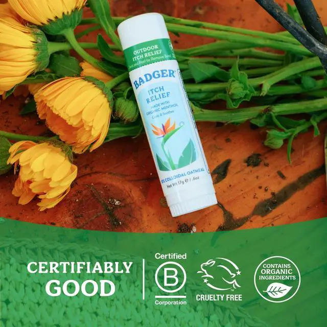 Alt view image 7 of 7 - Badger Bug Bite Itch Relief Stick, Natural & Organic Anti Itch Cream for Bug Bites, Rashes & Poison Ivy, Fast Itchy Skin Relief After Bite, Works Great, Smells Great, Easy to Use, .6 oz